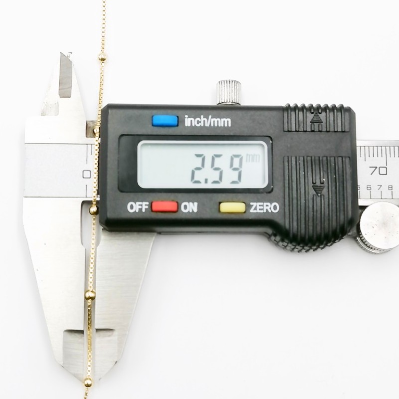 CADENA VENECIANA, CADENA BOX CON BOLITAS 2.5