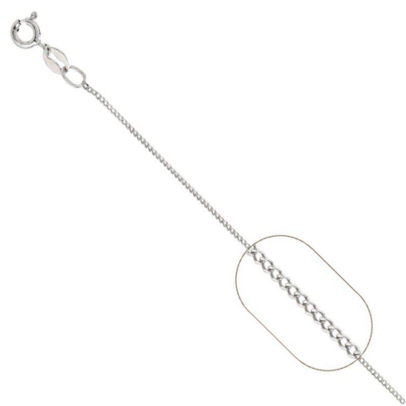 CADENA GRUMET 030 , CADENA BARBADO , CADENA MARTILLADA , CADENA CUBANA .T 45CM