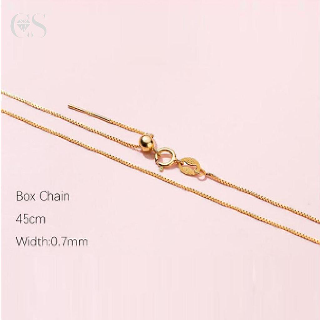 Cadena corta de 45cm para mujer plata 925