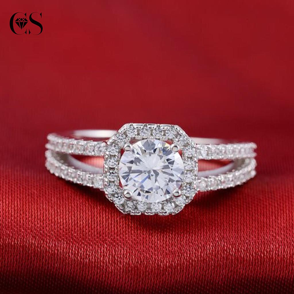 Anillo laminado de plata 925