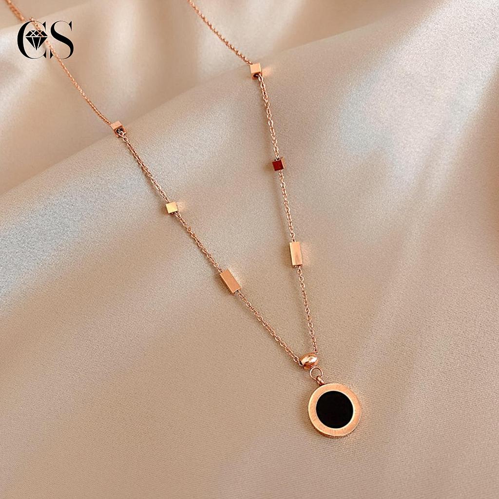 Collar de acero inoxidable círculo clavícula