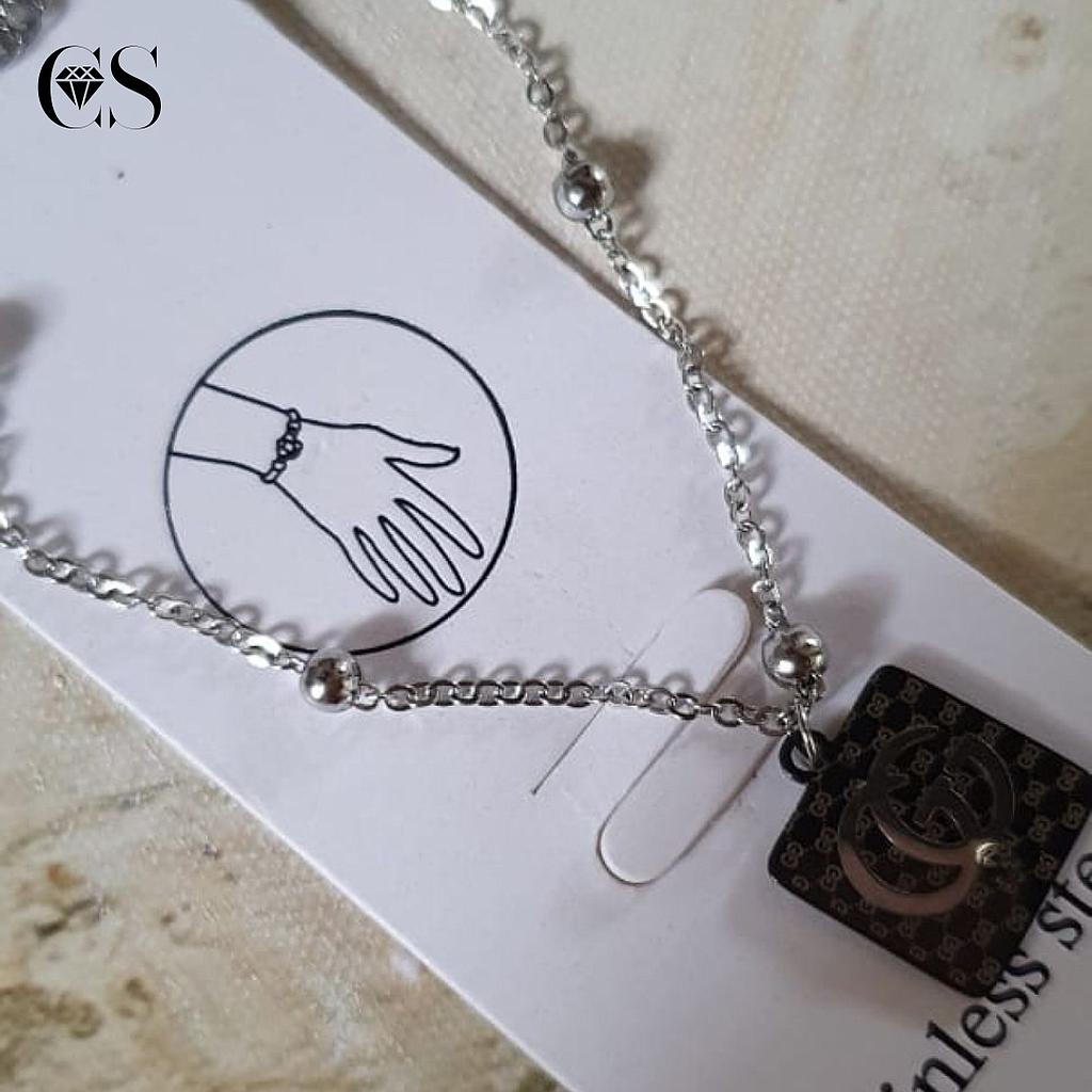 Pulsera GG silver Acero inoxidable