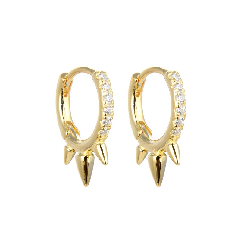 HUGGIES SPIKE HOOP CON CIRCONES F1R06