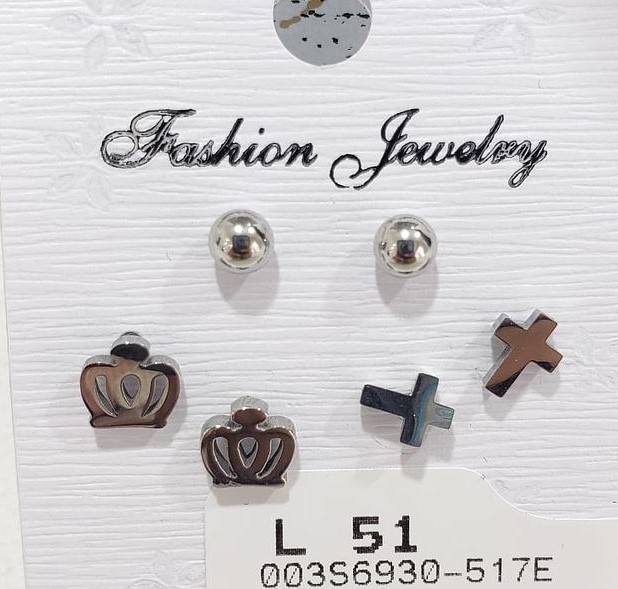 SET ARITOS CORONA Y CRUZ