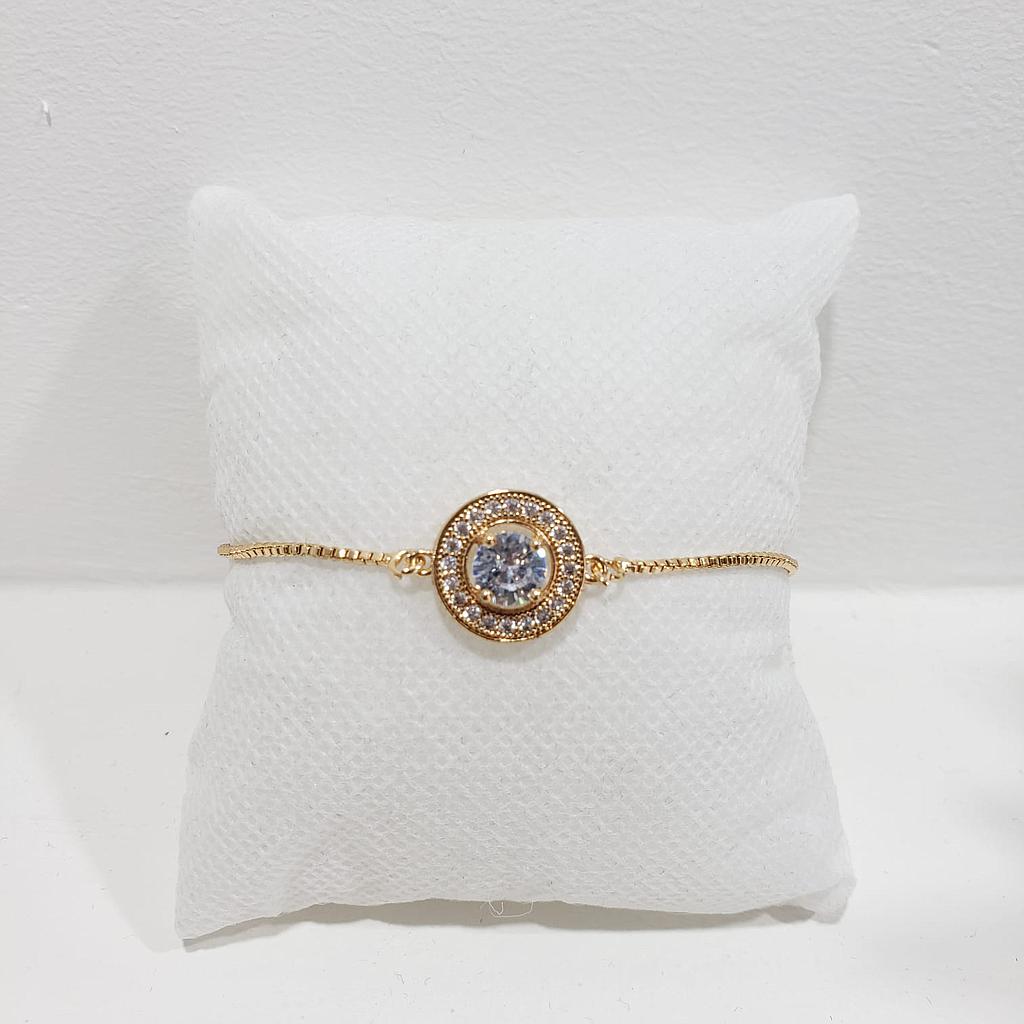 PULSERA GOLD CIRCULO CIRCON