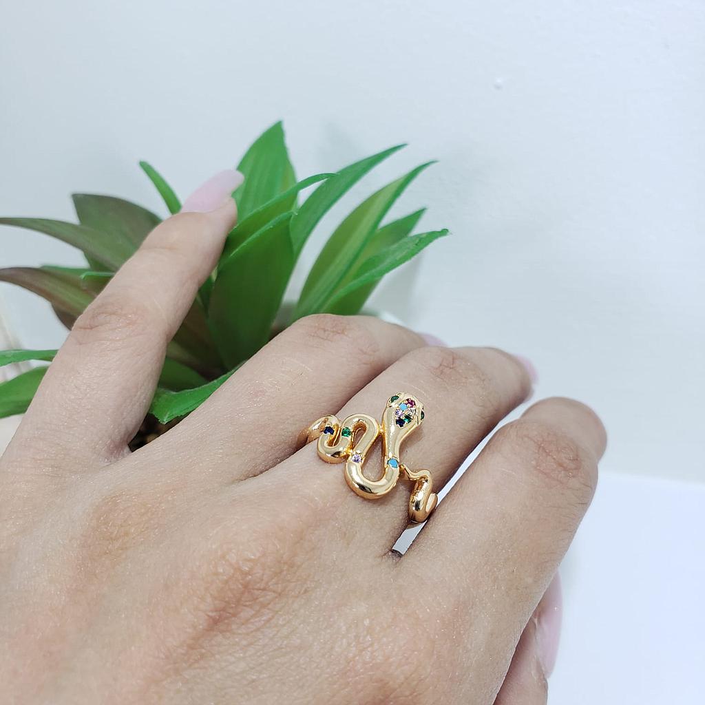 ANILLO SERPIENTE/GOLD ENCHAPE