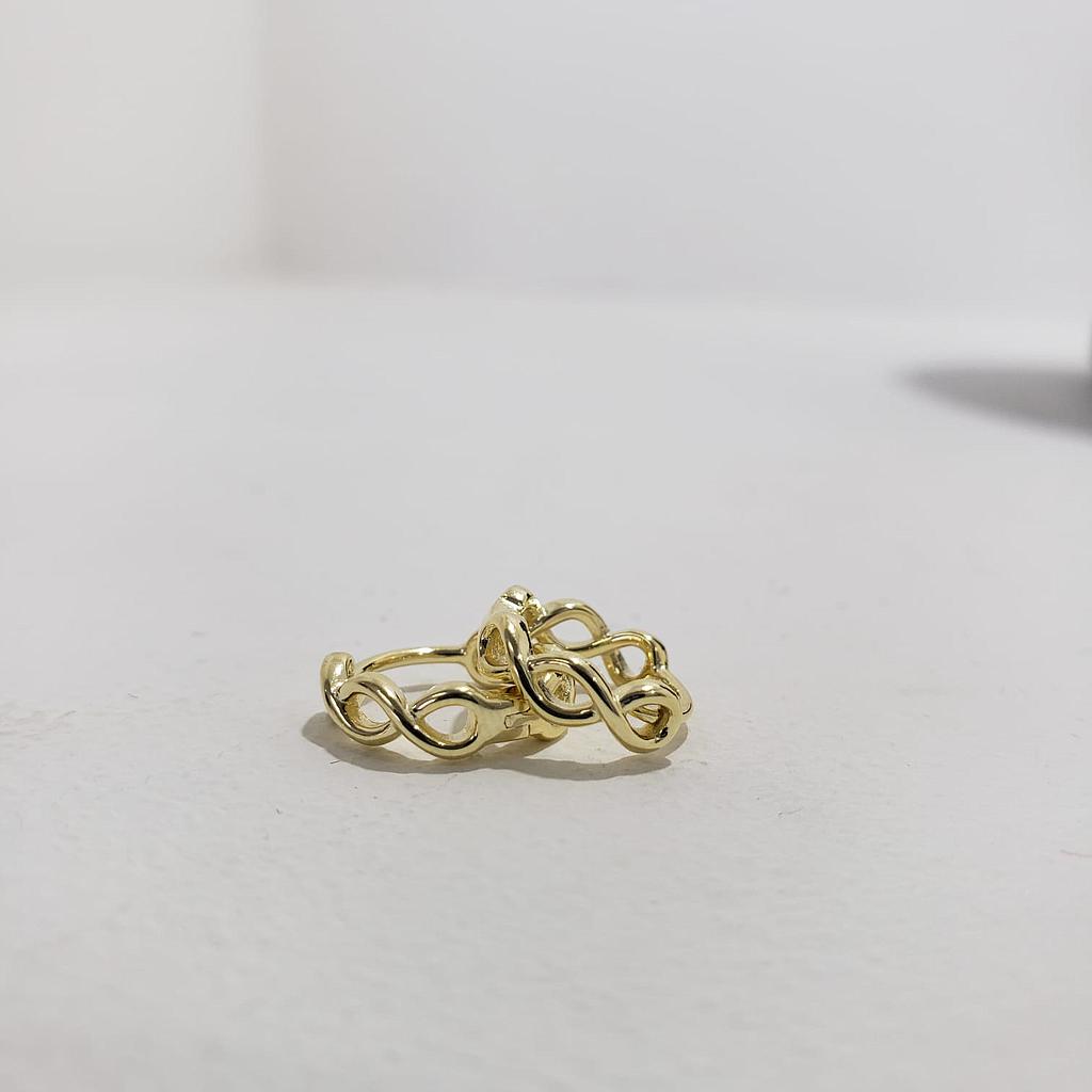 HUGGIES GOLD PLATA 925