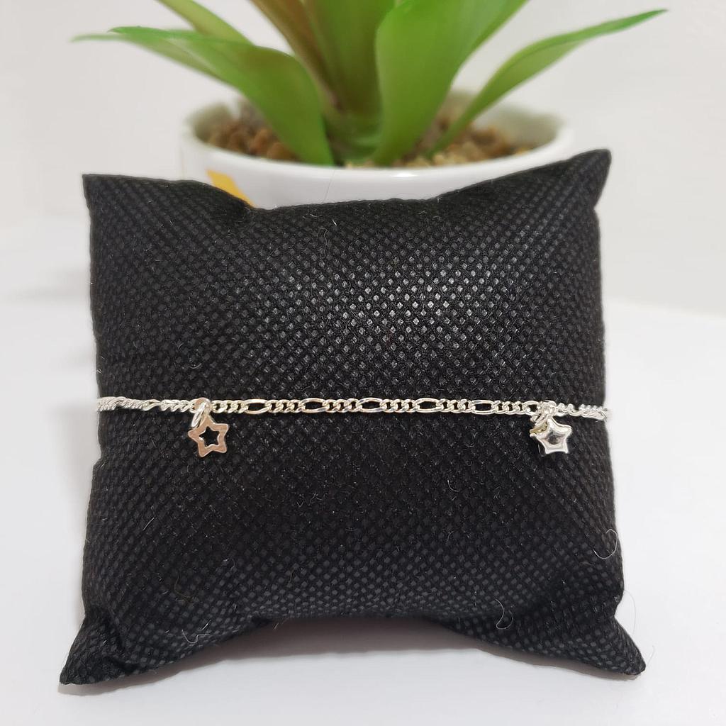 TOBILLERA ESTRELLA LLENA /PLATA 925
