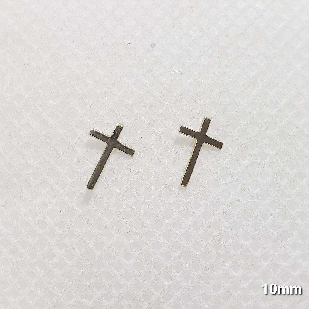 PIERCING CRUZ DELGADA ORO 10K
