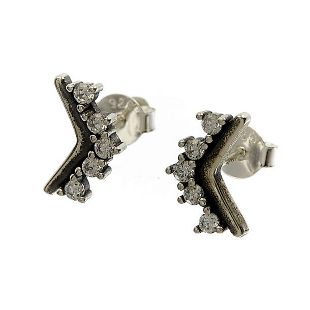 ARETES CIRCONIO/ESTILO PANDORA/PLATA 925