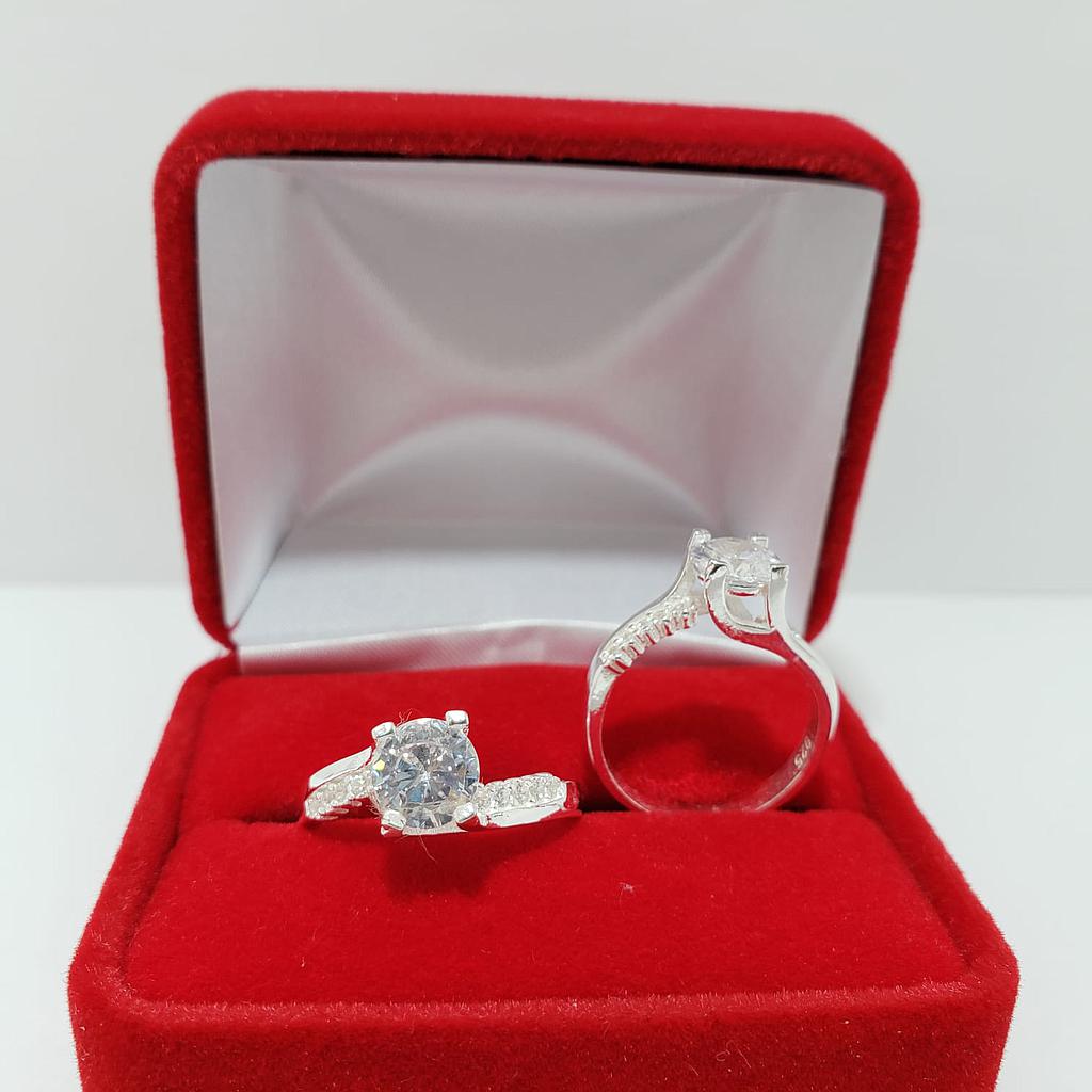 ANILLO DE COMPROMISO PLATA 925