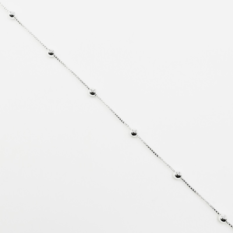 CADENA VENECIANA CON BOLITA, BOX BOLITA 3MM