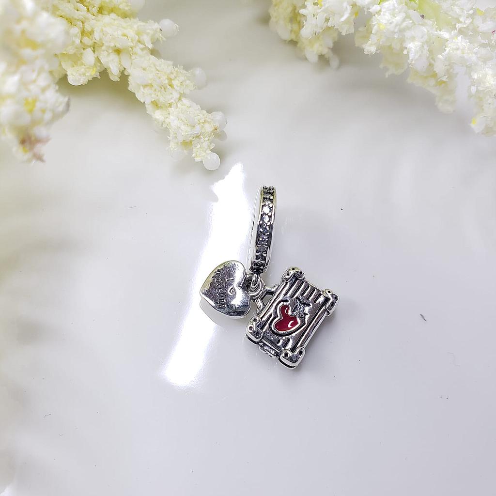 CHARM MALETA DE VIAJE PLATA 925 ESTILO PANDORA