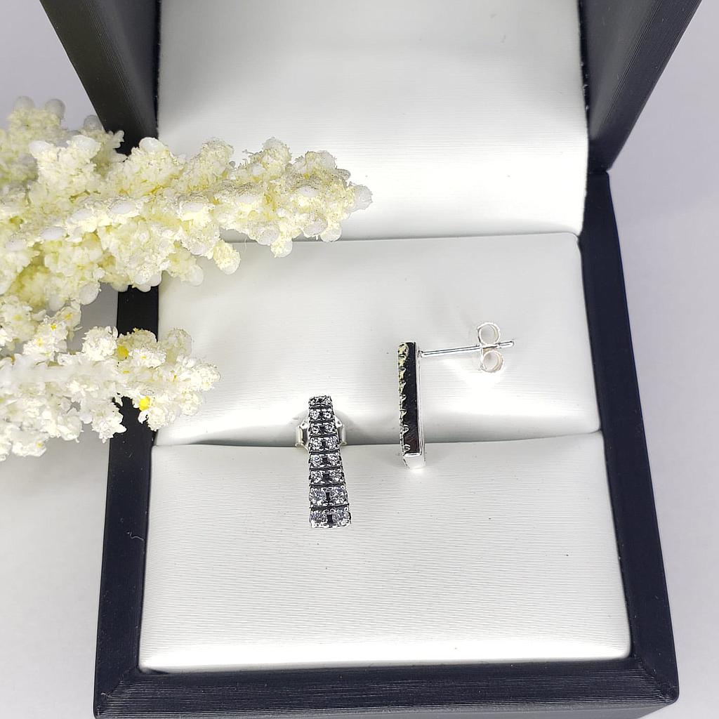 ARETE CIRCONIO ESTILO PANDORA PLATA 925