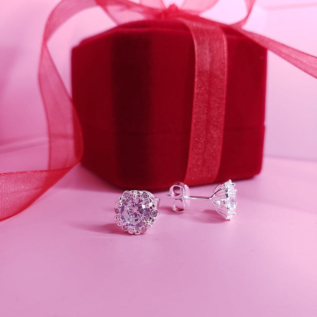 ARETE FLOR PLATA 925