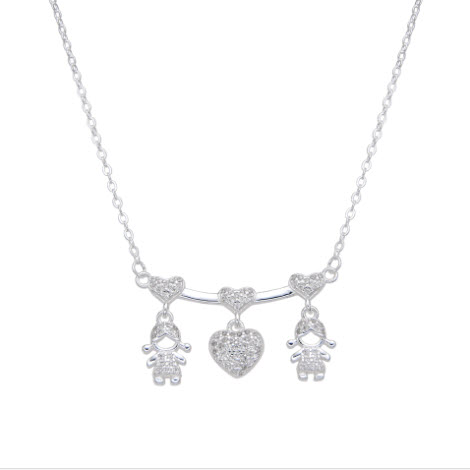 GARGANTILLA DE NIÑAS Y CORAZÓN